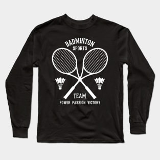 Badminton Sports Team Long Sleeve T-Shirt